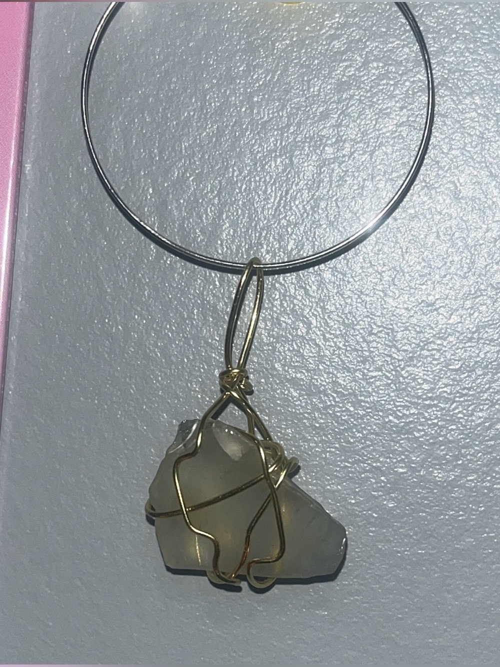 🌊Sea Glass Wire Wrap Pendant